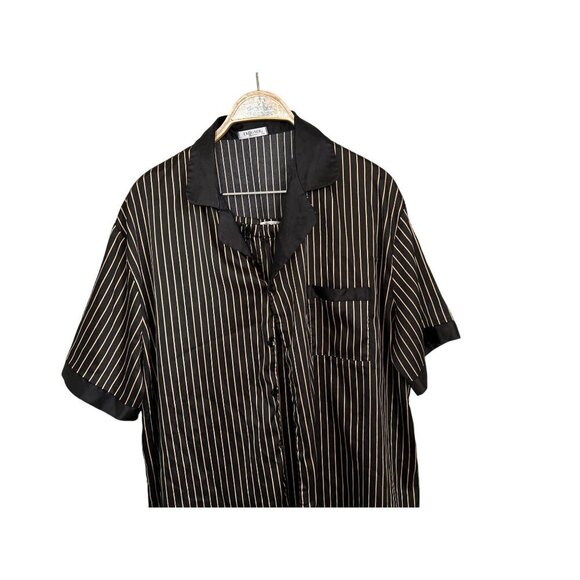 Ekouaer Men Silk Satin Pajamas Set Short Sleeve Button Down Sleepwear Loungewear - Picture 4 of 14